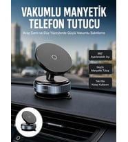 Çok Yönlü Döner Başlıklı Vakumlu Araç Telefon Standı – Sert Yollarda Stabil Kullanım Yeni Nesil
