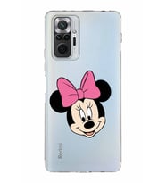 Xiaomi Redmi Note 10 Pro 4G  Kamera Korumalı Kapak Minnie Mouse Tasarımlı Şeffaf  Kılıf