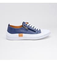Günlük Hakiki Deri Kadın Sneaker (Lacivert)