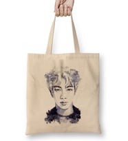 Bts SeokJin Bts Paint Blot 01 Bez Çanta Uzun Saplı