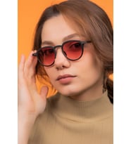 Lucia Matte Black Red Güneş Gözlüğü