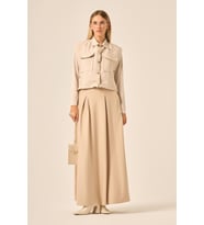 FTZ Women Kadın Kapitone Etekli Takım Beige 31220