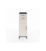 Kronos Dolap 2 Raflı 2 Çekmeceli Tek Kapaklı 44x59x134 Antrasit-Aytaşı