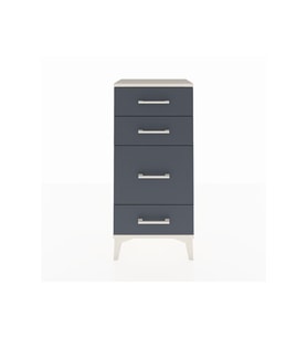 Arges Komodin 4 Çekmeceli 44x30x96 Aytaşı-Antrasit
