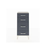 Arges Komodin 4 Çekmeceli 44x30x96 Aytaşı-Antrasit