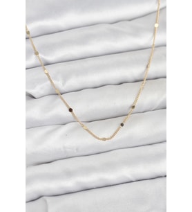 CM 14K Gold Renk Ezme Pul Model 60 cm Kadın Kolye - EBJ260207W39401