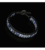 Clays Jewellery Sodalit & Hematit Taşı Silindir Bileklik, Unisex / Kadın / Erkek