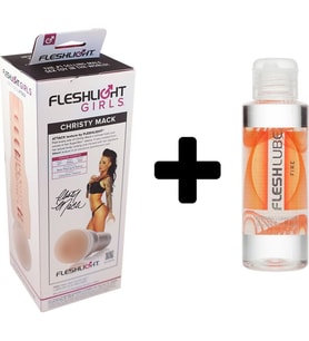 Fleshlight Girls Christy Mack Attack+Fleshlube Fire 100ml Kayganlaştırıcı Jel