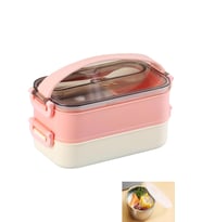 Vagonlife Bento Lunch Box Ofis-Okul İçin Yeni Nesil Sefer Tası -Çorba Kaseli Model-Paslanmaz Çelik  (Pembe)