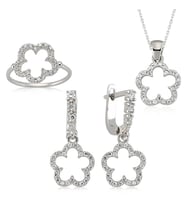 Gümüş Çiçek Bayan Set (Standart)