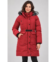 Dewberry Kadın %100 Polyester Kaban Bordo Z9774 Günlük Dış Giyim, Kazak ve Gömlek Kombini, Seyahat Gardırobu