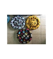 Renkli Simit Kedi ve Köpek Yatak, 50 cm, Rahat Uyku Ortamı