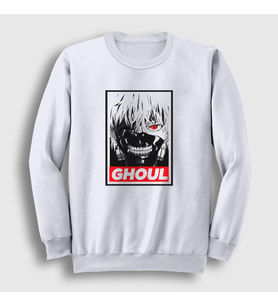 Presmono Unisex Beyaz Ghoul Anime Tokyo Ghoul Sweatshirt 136521tt (Beyaz)