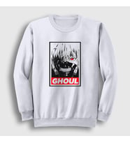 Presmono Unisex Beyaz Ghoul Anime Tokyo Ghoul Sweatshirt 136521tt (Beyaz)