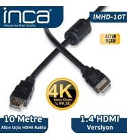INCA IMHD-10T 10M HDMI 1.4V 3D ALTIN UCLU KABLO