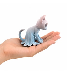 Hayalet Kedi Dekoratif Figür Koleksiyonluk Masaüstü Süsü Modern Dekoratif Obje Sert Plastik