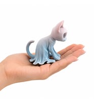 Hayalet Kedi Dekoratif Figür Koleksiyonluk Masaüstü Süsü Modern Dekoratif Obje Sert Plastik