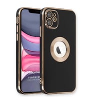 Microsonic Apple iPhone 12 Kılıf Flash Stamp Siyah