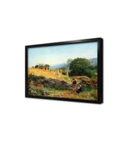 A Welsh Cornfield Çerçeveli Mdf Tablo