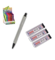 0.9 mm Uçlu Kalem ve 0,9 mm Ucu 3 Adet Mikro Mp-330 Versatil Kalem Seti 1 Paket (Gri)