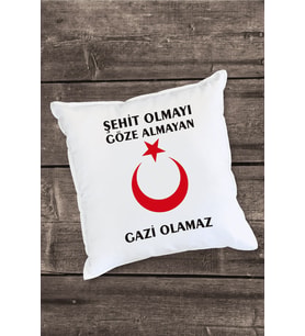 Gaziler Günü Tasarımlı Yastık