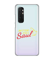 Xiaomi Mi Note 10 LITE Uyumlu Better Call Saul Tasarımlı Şeffaf Telefon Kılıfı