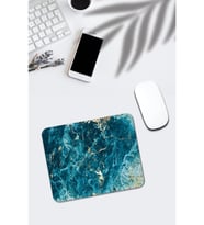 Mavi Mermer Desenli Mouse Pad