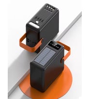 80000mAh 4USB Dahili Mikro Type-c Lightining Kablolu Kamp Işıklı Solar Güneş Enerjili Powerbank