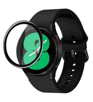 Samsung Galaxy Watch 4 44mm Uyumlu Zore PMMA Pet Saat Ekran Koruyucu (Siyah)