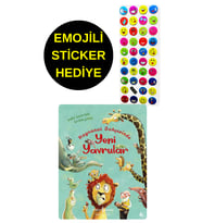 EMOJİLİ STİCKER HEDİYE - OKUL ÖNCESİ RESİMLİ KİTAPLAR MASAL - HAYVANAT BAHÇESİNDE YENİ YAVRULAR