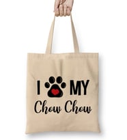 I Love My Chow Chow Bez Çanta Uzun Saplı