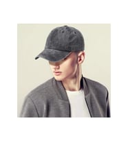 Eskitme Model Yıkana Bilir Kot Şapka (Siyah)
