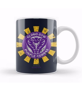 Globo Gym Purple Cobras Retro Japanese Dodgeball Kupa Bardak Porselen