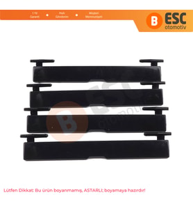 Mercedes E Class W213 S213 2016-2023 A2136900182 İçin 4 Adet Tavan Oluk Çıta Port Kapağı 95*12 mm