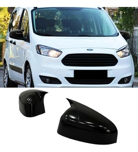Ford Courier Batman Yarasa Ayna Kapağı Parlak Siyah ABS 2014 2015 2016 2017