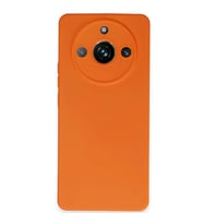 Realme 11 Pro Kılıf Nano içi Kadife Silikon - Turuncu