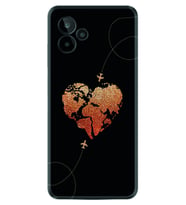 General Mobile GM 24 Pro Kılıf Silikon Desen Özel Seri Plane Heart 1721