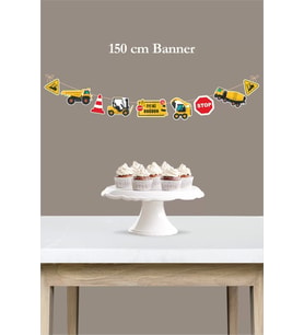 İş Makinaları Büyük Banner *Kalın Kağıt 150cm