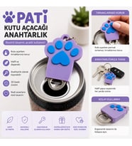 Pati Tasarımlı Kutu Açacağı Anahtarlık 3D Baskı Sevimli Kedi Patisi İçecek Açacağı