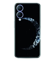 Vivo Y17S Kılıf Silikon Desen Özel Seri Yalnız Ay 1744