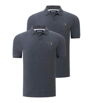 İKİLİ SET T8561 DEWBERRY ERKEK TSHIRT-ANTRASİT-ANTRASİT