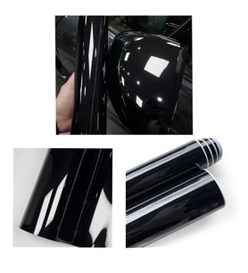 Piano Black Siyah Hava Kanallı Parlak Koruma Jelatinli Folyo 50cm X 2 Metre
