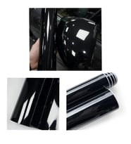 Piano Black Siyah Hava Kanallı Parlak Koruma Jelatinli Folyo 50cm X 2 Metre