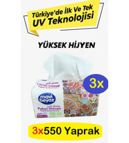 MAVİ BEYAZ Pratik Paket Çek Kullan Mendil - Peçete 3x550 Yaprak