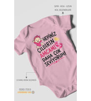 Amcaya Özel Kısa Kollu Bebek Body %100 Pamuk