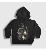 Presmono Unisex Çocuk Siyah Myth Metal Alcest Kapüşonlu Sweatshirt 523531tt