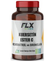 Flx Kuersetin Ester C Resveratrol ve Bromelain 60 Tablet