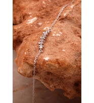 Ritim Tasarım Mini Rodyumlu Gümüş Bileklik 4635