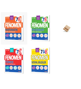Fenomen 7. Sınıf Maarif B Serisi Matematik Fen Türkçe ve Sosyal 4lü Set Soru Bankası + Telefon Standı