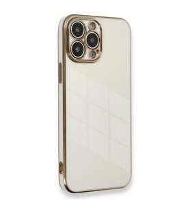 Microsonic Apple iPhone 12 Pro Max Kılıf Olive Plated Beyaz